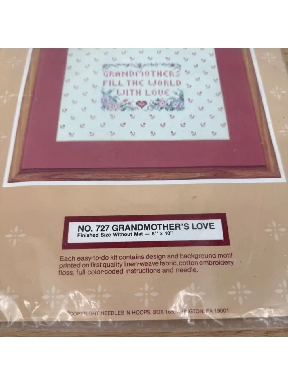 Prints Charming VTG Grandmothers Love Cross Stitch Kit 727 NEW SEALED